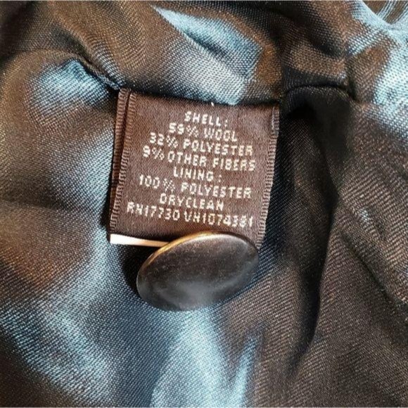 Mossimo double breasted wool blend peacoat long blue winter jacket size small - Picture 4 of 8